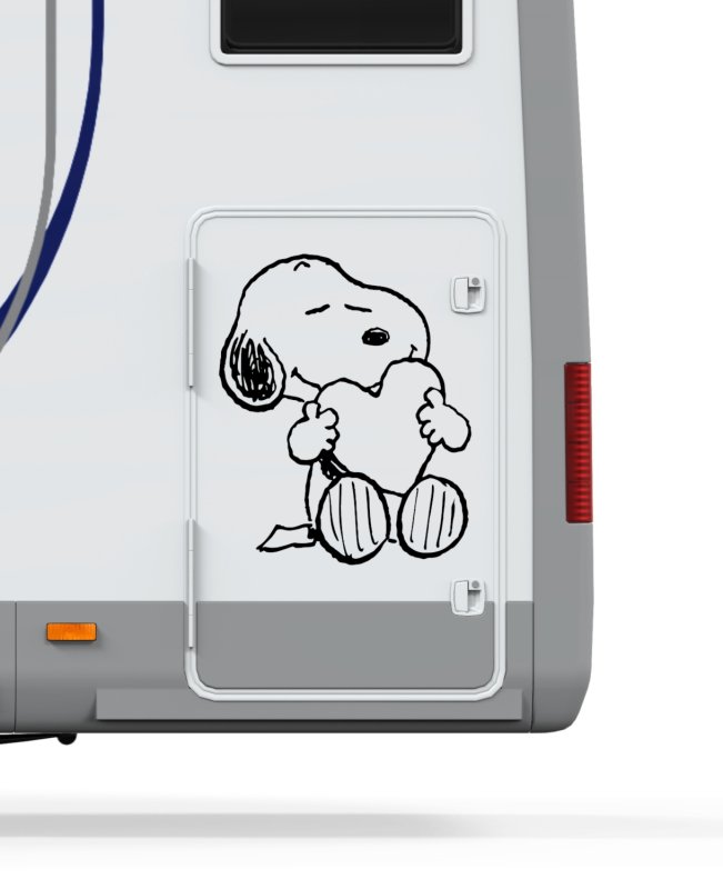 46372 Snoopy Mein-Motiv-Aufkleber-Wohnmobil
